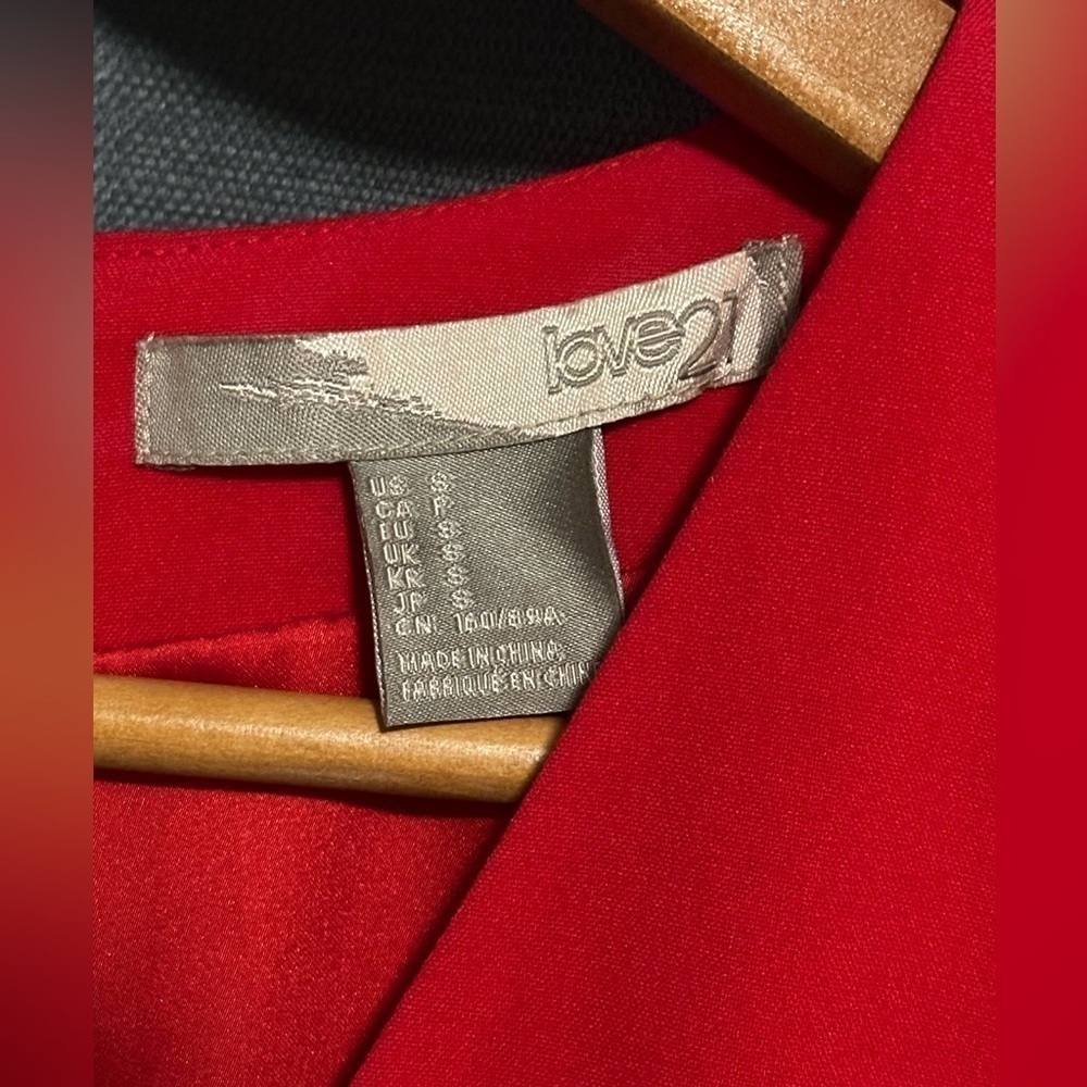Forever 21 Peplum Red Dress - Picture 4 of 5